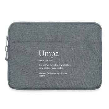 Umpa Définition Drôle Grand-père Définition Père - Sacoche pour ordinateur portable 15 pouces - gris chiné - Devant