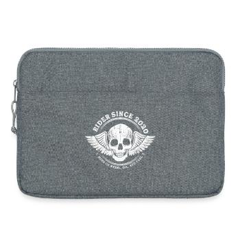 Fahrer seit 2020 - aufgewachsen auf Geschwindigkeit und Stahl - Laptoptasche 15" - Grau meliert - Vorne