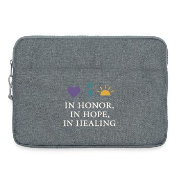 Suicide Loss Remembrance Walk Suicide - Laptop bag 15" - heather grey - Front