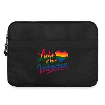  Liebe Ist Kein Verbrechen Regenbogen Herz LGBT - Laptoptasche 15" - Schwarz - Vorne