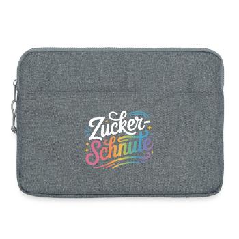 Museau sucré Dent sucrée Chocolat Sucre Museau - Sacoche pour ordinateur portable 15 pouces - gris chiné - Devant