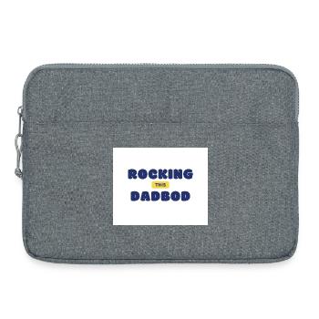 Porter ce corps de papa - Sacoche pour ordinateur portable 15 pouces - gris chiné - Devant