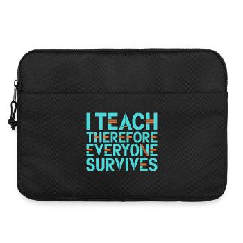 Enseignant en soins infirmiers J’enseigne donc professeur en soins infirmiers - Sacoche pour ordinateur portable 15 pouces - noir - Devant