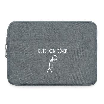 No kebab kebab skewer today Kebab lover - Laptop bag 15" - heather grey - Front