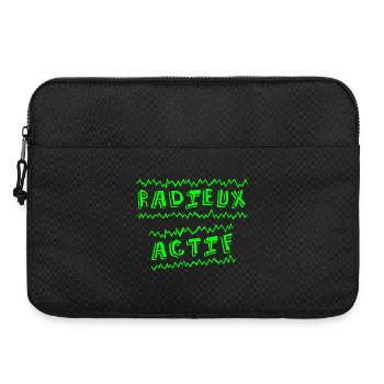 GOODBYE ACTIVE! (happiness) - Laptop bag 15" - black - Front
