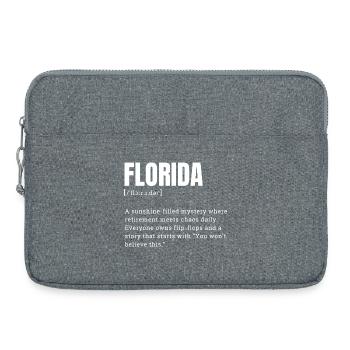 Florida Sunshine Mystery T-Shirt - Laptop bag 15" - heather grey - Front