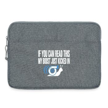 My Boost Just Kicked In Turbo Schnecke - Laptoptasche 15" - Grau meliert - Vorne