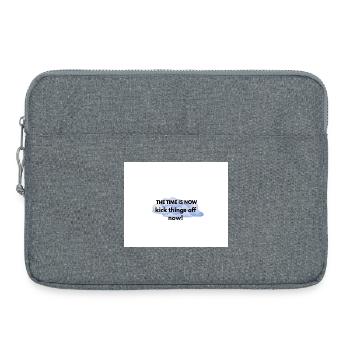 The Time Is Now Kickoff Motivator - Laptop bag 15" - heather grey - Front