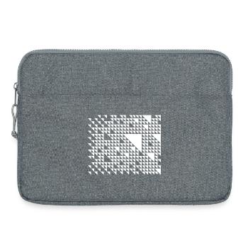 Dreieckiges Mosaikgitter - Laptoptasche 15" - Grau meliert - Vorne