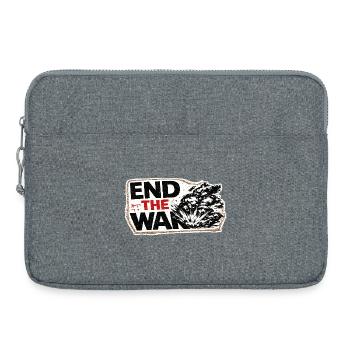 War No More – Sticker Peace & Humanity - Laptop bag 15" - heather grey - Front