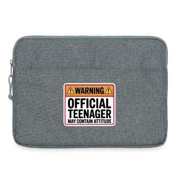 Teenager - Laptoptasche 15" - Grau meliert - Vorne