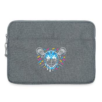 Lacrosse, Lacrosse players, Lacrosse graphics - Laptop bag 15" - heather grey - Front