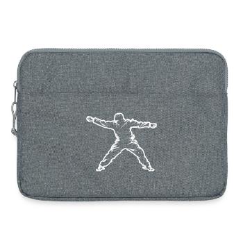 Breakdancer - Laptoptasche 15" - Grau meliert - Vorne
