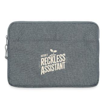 Der rücksichtslose Assistent der Natur - Laptoptasche 15" - Grau meliert - Vorne