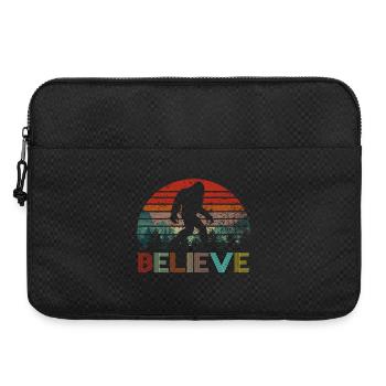 Glauben Sie an Bigfoot Vintage Retro Sasquatch Geschenk - Laptoptasche 15" - Schwarz - Vorne