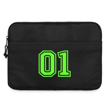 01 Number - Laptop bag 15" - black - Front