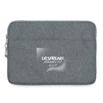URSPRUNG – Verbunden mit Allem - Laptoptasche 15" - Grau meliert - Vorne