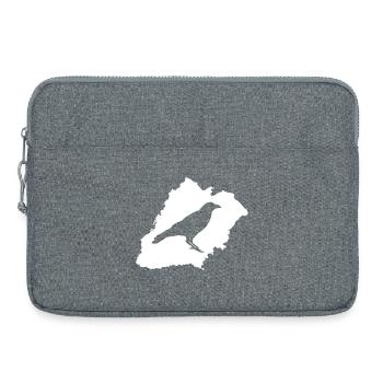 Kiersper Rauk avec blanc Stadtsillhouette - Sacoche pour ordinateur portable 15 pouces - gris chiné - Devant
