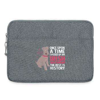 Lévrier irlandais - Sacoche pour ordinateur portable 15 pouces - gris chiné - Devant