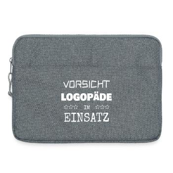 Occupation speech therapist - Laptop bag 15" - heather grey - Front