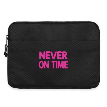 Never on time - Laptop bag 15" - black - Front