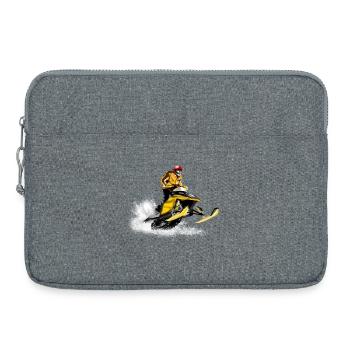 snowmobile racing - Sacoche pour ordinateur portable 15 pouces - gris chiné - Devant