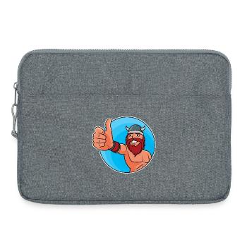 Vikings - pouce levé - Sacoche pour ordinateur portable 15 pouces - gris chiné - Devant