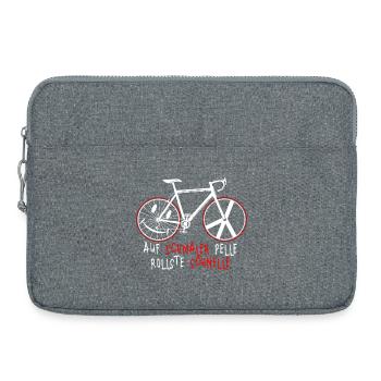Fahrrad - Laptoptasche 15" - Grau meliert - Vorne