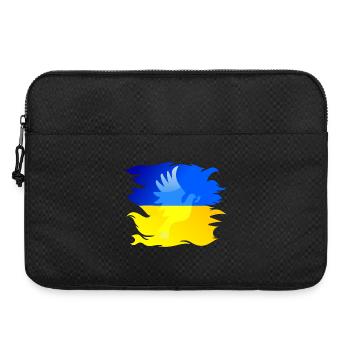 Drapeau de l’Ukraine avec colombe de la paix - Sacoche pour ordinateur portable 15 pouces - noir - Devant