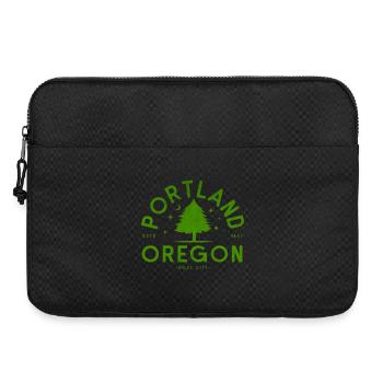 Logo de l’arbre vert de Portland - Sacoche pour ordinateur portable 15 pouces - noir - Devant