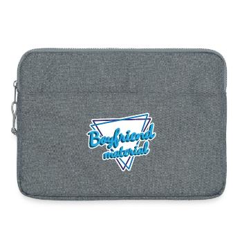 Friendship Bond with Heart Shape - Laptop bag 15" - heather grey - Front