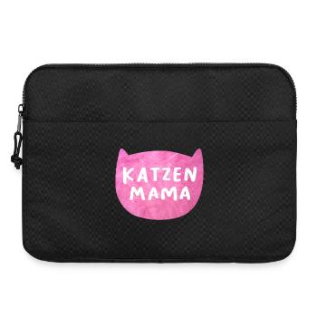 Katzenmama Katze Fan Haustier flauschig cool Quote - Laptoptasche 15" - Schwarz - Vorne