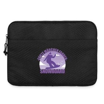 Snowboard Snowboarderin Mädchen Skiurlaub Geschenk - Laptoptasche 15" - Schwarz - Vorne