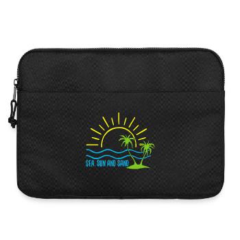 Mer, soleil et sable - Sacoche pour ordinateur portable 15 pouces - noir - Devant