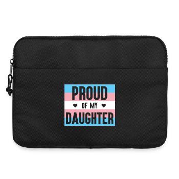 LGBT Pride Month - Stolz auf meine Trans-Tochter - Laptoptasche 15" - Schwarz - Vorne