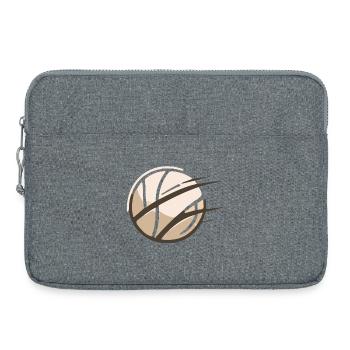 Motif de volley-ball - Sacoche pour ordinateur portable 15 pouces - gris chiné - Devant