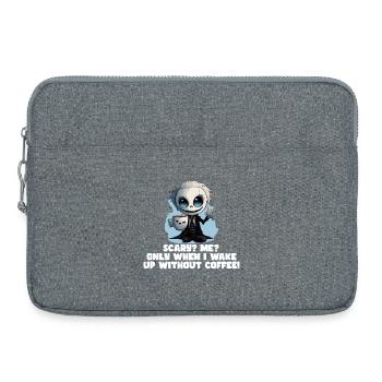 Café Morning Muffle Employé disant T-shirt amusant - Sacoche pour ordinateur portable 15 pouces - gris chiné - Devant