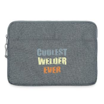 Soudeur cool - Sacoche pour ordinateur portable 15 pouces - gris chiné - Devant