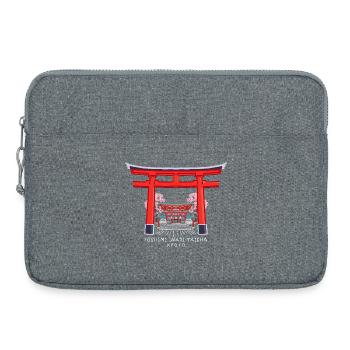 Torii Japon, Kyoto, Sanctuaire Fushimi Inari - Taisha - Sacoche pour ordinateur portable 15 pouces - gris chiné - Devant