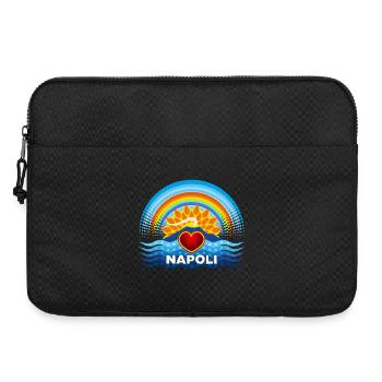 Naples Coeur Vésuve Soleil et Arc-en-ciel - Sacoche pour ordinateur portable 15 pouces - noir - Devant