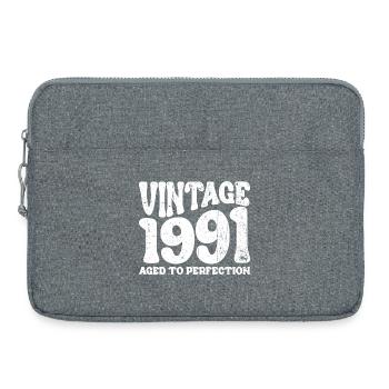 vintage 1991 - Laptop bag 15" - heather grey - Front