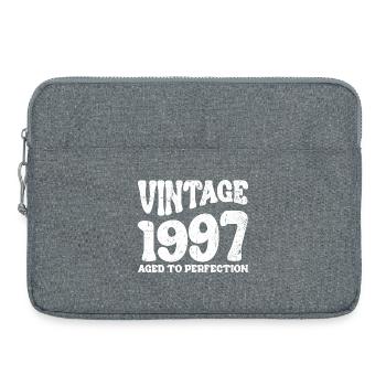 Millésime 1997 Vieilli à la perfection - Sacoche pour ordinateur portable 15 pouces - gris chiné - Devant
