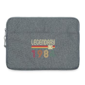 Vintage 1984 Born Vintage Retro Birthday - Laptop bag 15" - heather grey - Front