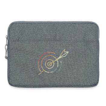 Archery Target - Laptop bag 15" - heather grey - Front
