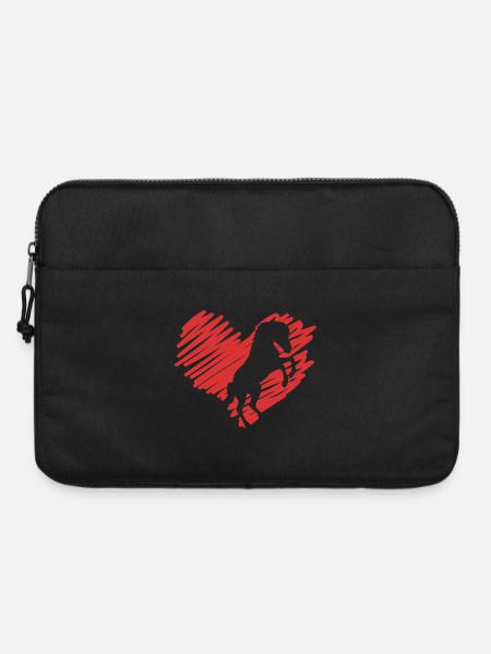 Pferdeliebe - Laptoptasche 15" - Schwarz