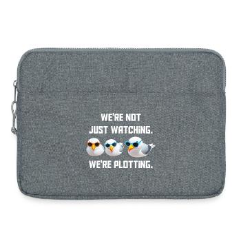 Wir schauen nicht nur Wir schmieden Pläne - Laptoptasche 15" - Grau meliert - Vorne