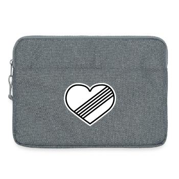 Cœur à plein régime contre la limite de vitesse - Sacoche pour ordinateur portable 15 pouces - gris chiné - Devant