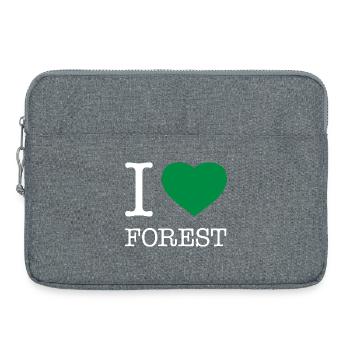 I LOVE FOREST - Laptop bag 15" - heather grey - Front