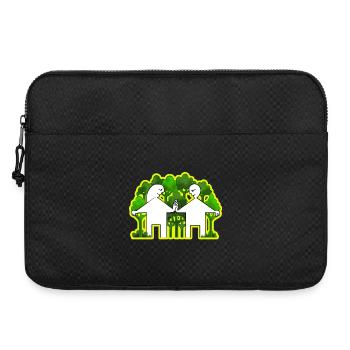 Couple et vie verte - Sacoche pour ordinateur portable 15 pouces - noir - Devant