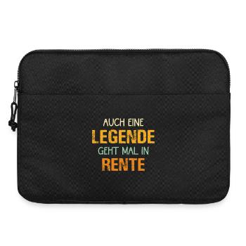 Even a legend retires retro - Laptop bag 15" - black - Front